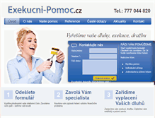 Tablet Screenshot of exekucni-pomoc.cz
